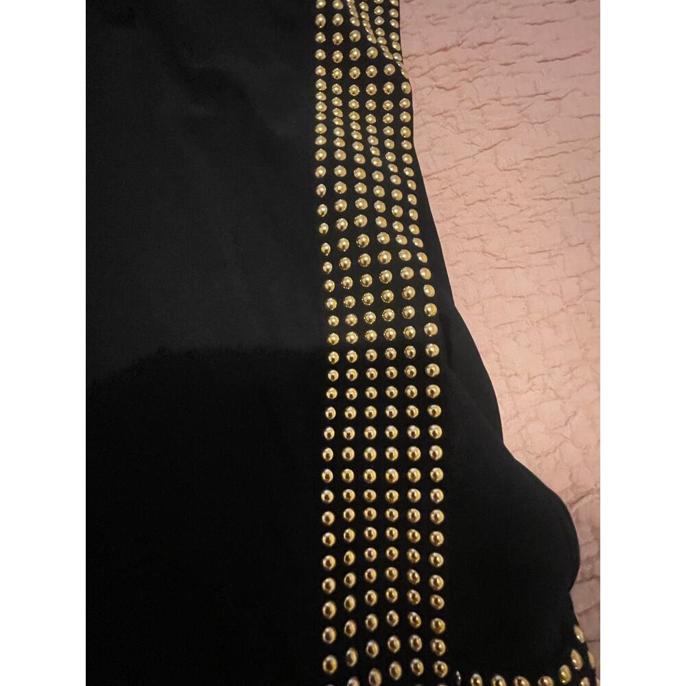 Roberto Cavalli Studded Mini Dress in Black with Gold Studs NWT - Picture 16 of 16